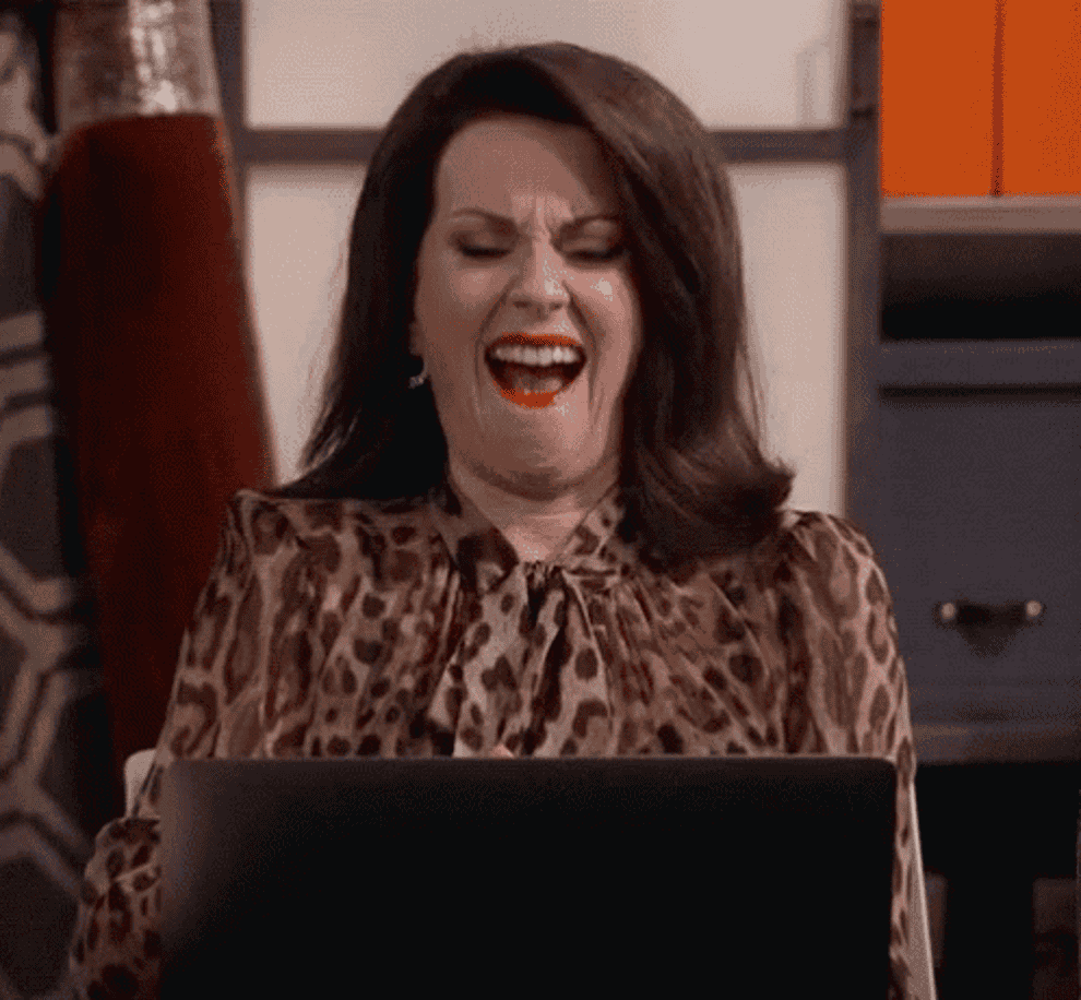 Karen from Will &amp;amp; Grace excited about buying something online