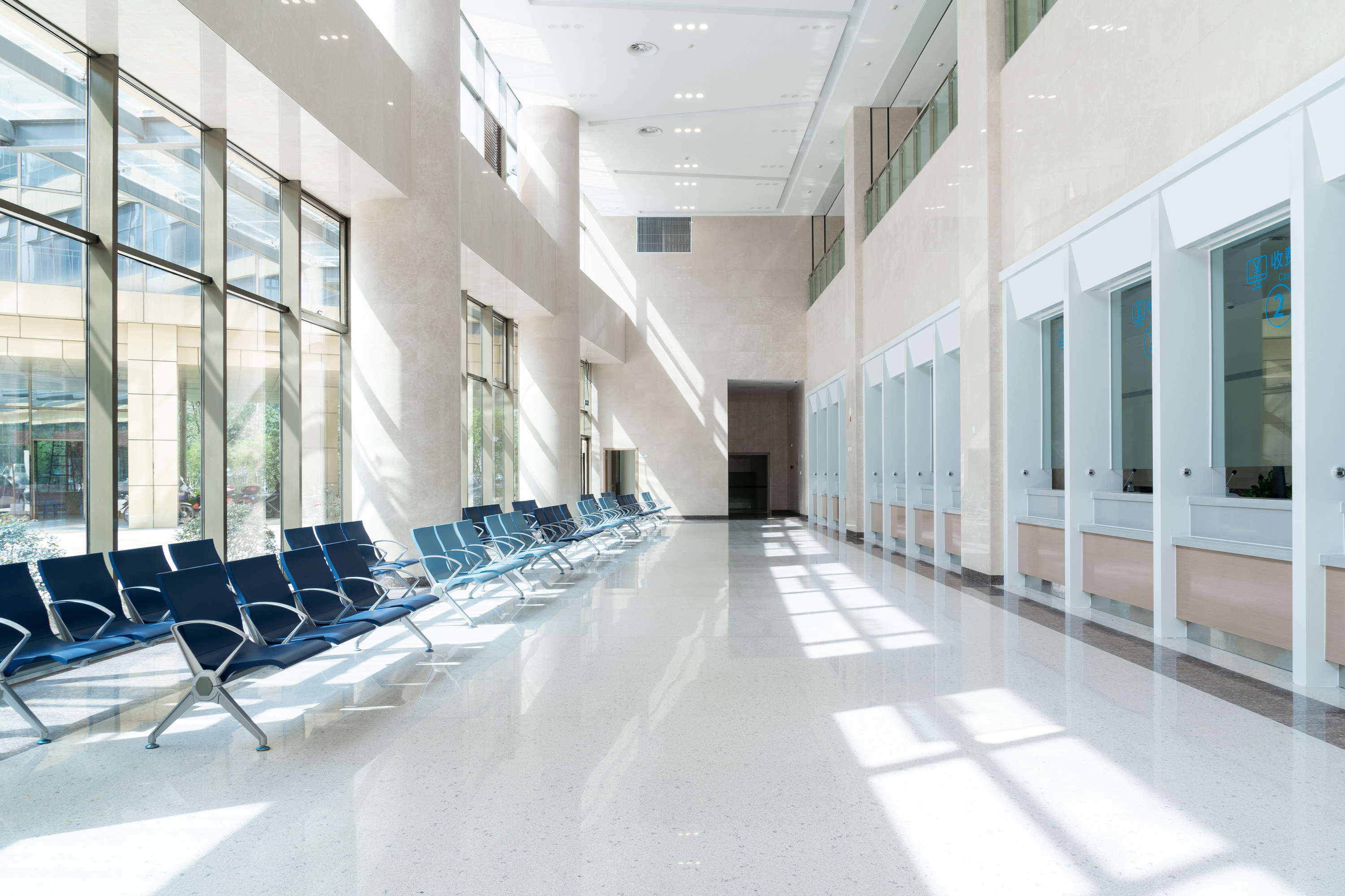 waiting room in a hospital