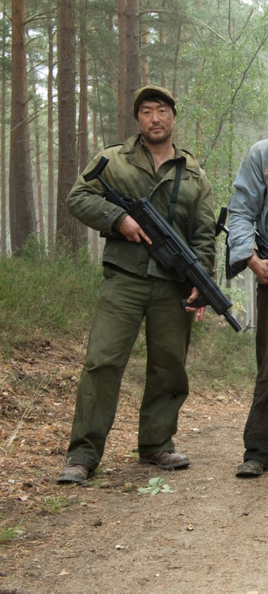 Jim poses with his troop