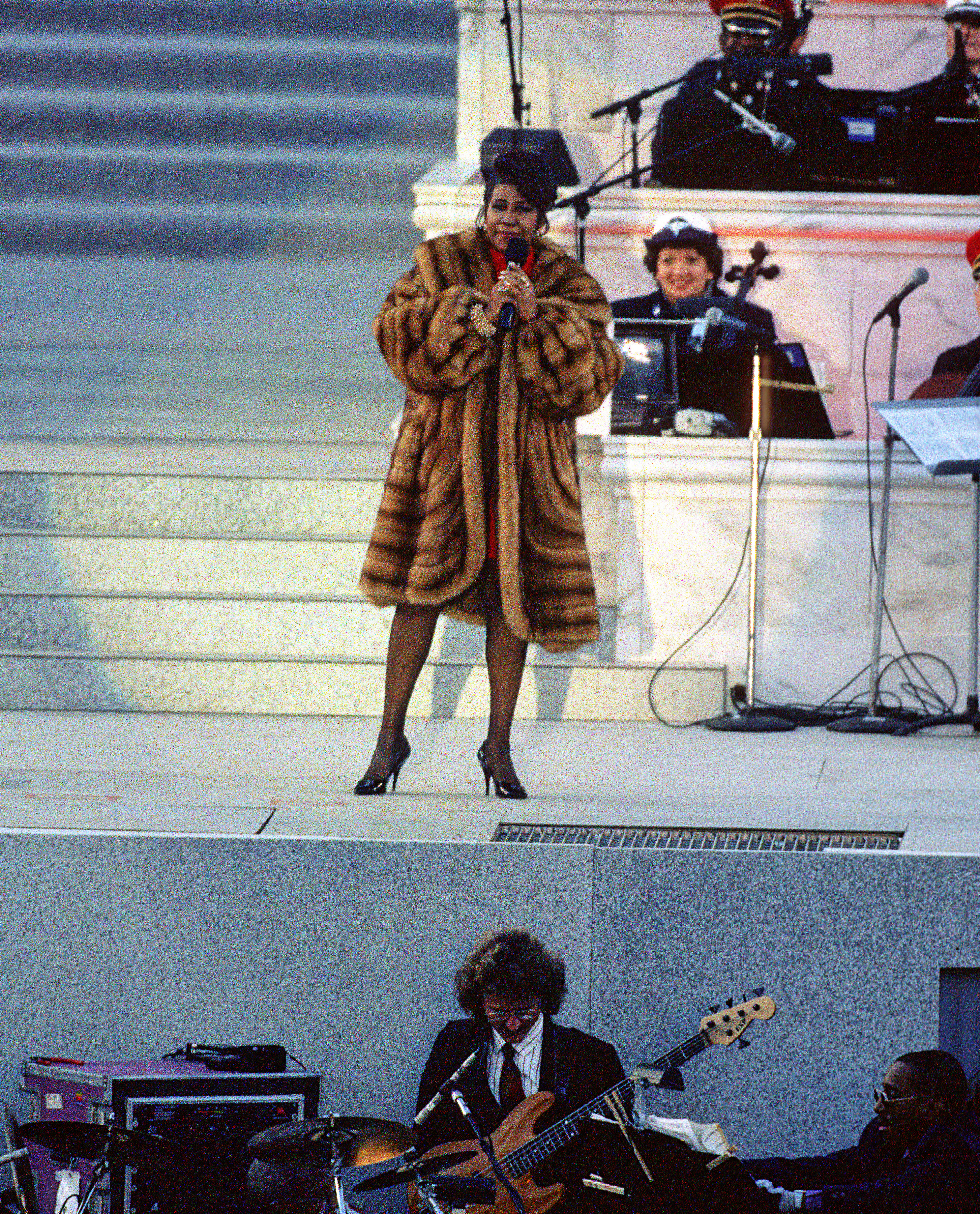 Aretha Franklin Performs At The Lincoln Memorial