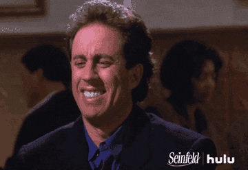 Jerry looking grossed out on Seinfeld