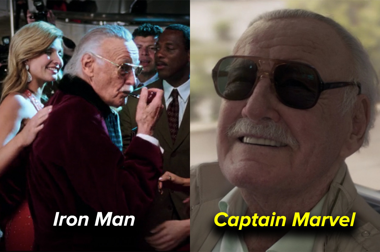 the Informant disguised as Hugh Hefner in Iron Man and reading on a train in Captain Marvel