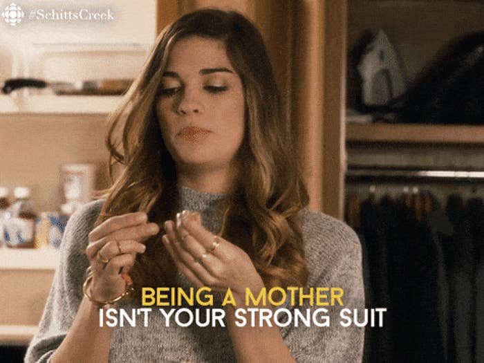 Alexis rose saying &quot;being a mother isn&#x27;t your strong suit&quot;