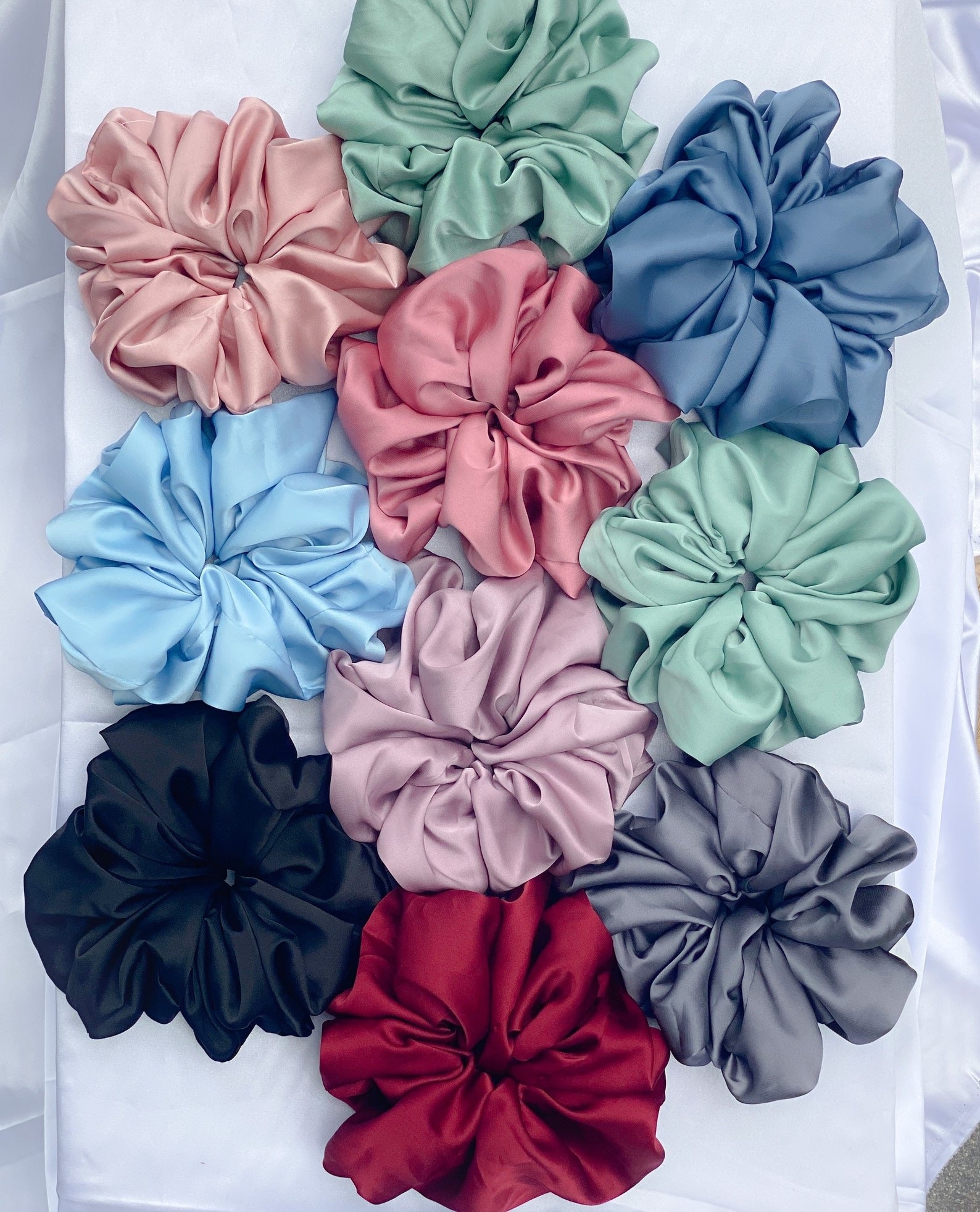scrunchies of various colors