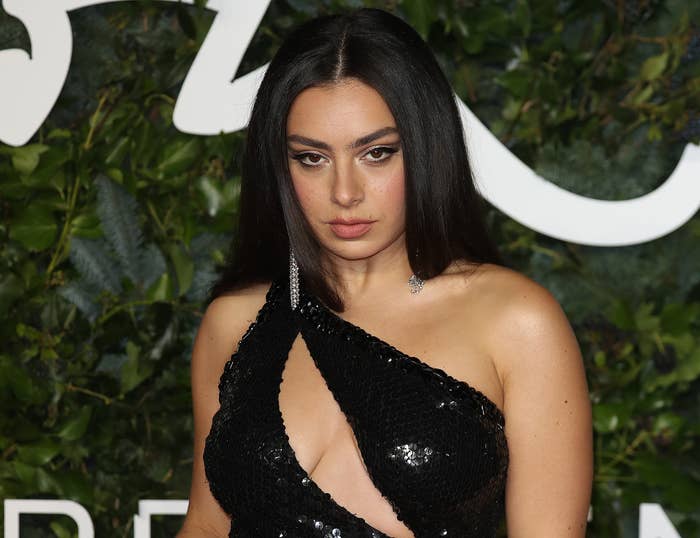 A closeup of Charli at an event