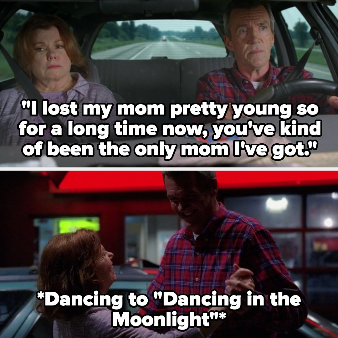 Mike says &quot;I lost my mom pretty young so for a long time now, you&#x27;ve kind of been the only mom I&#x27;ve got&quot; then dances with his mother in law at a gas station