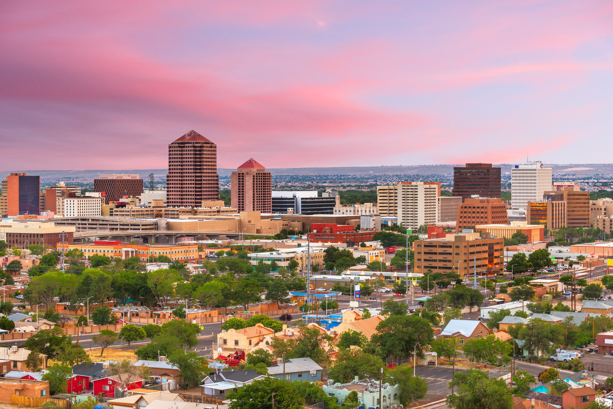 Santa Fe during sunset