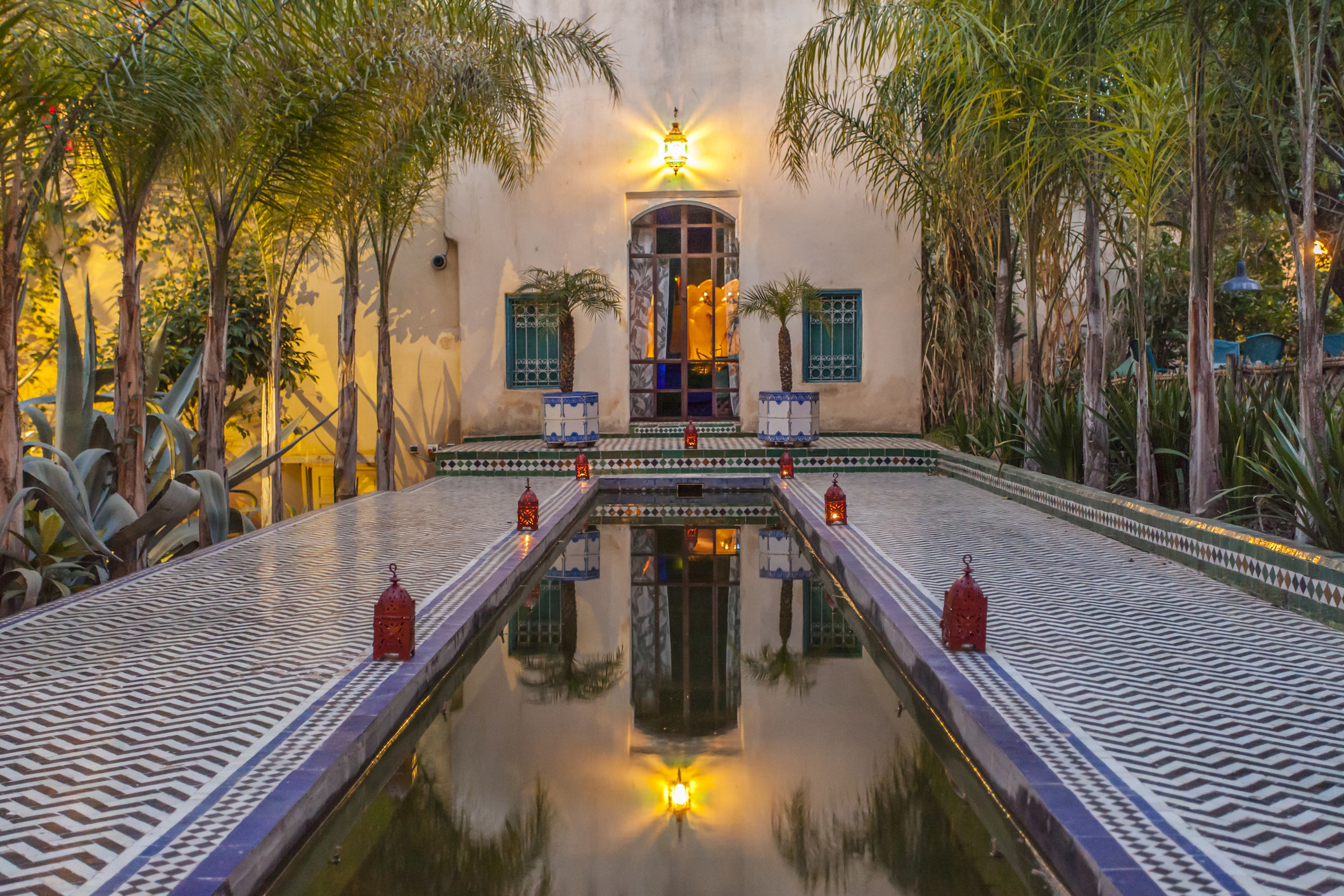 A Moroccan riad.