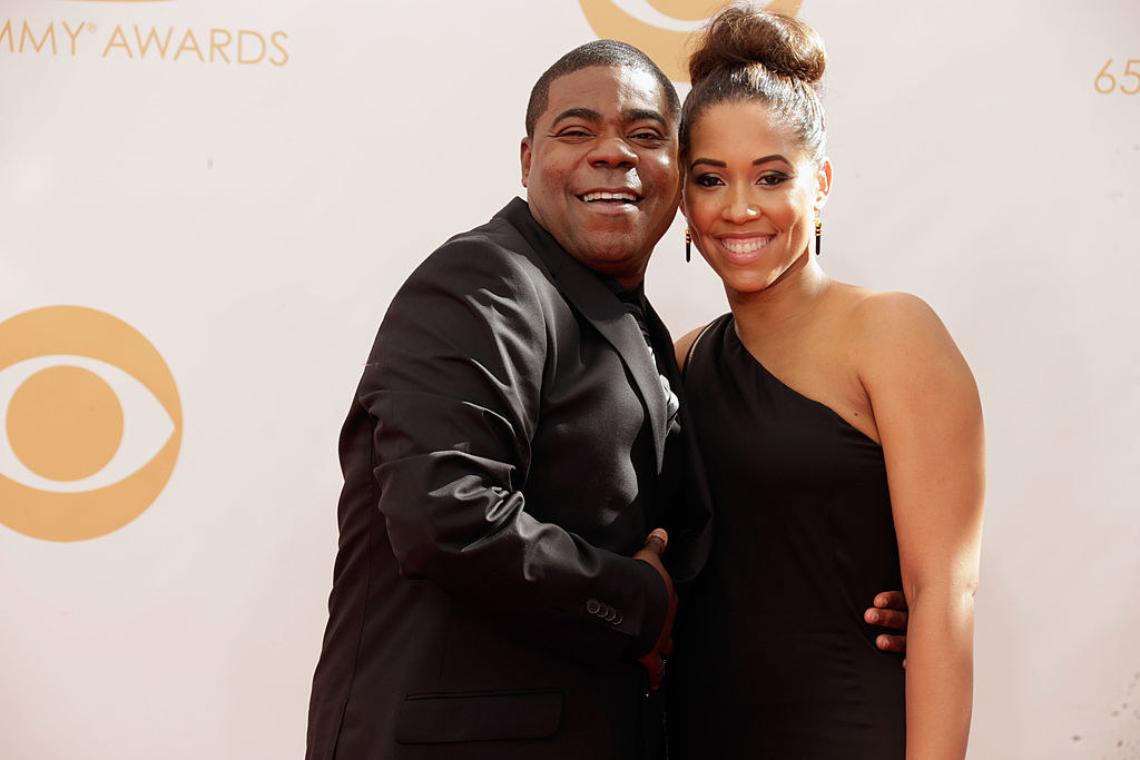 Tracy Morgan (L) and Megan Wollover arrive at the 65th Annual Primetime Emmy Awards