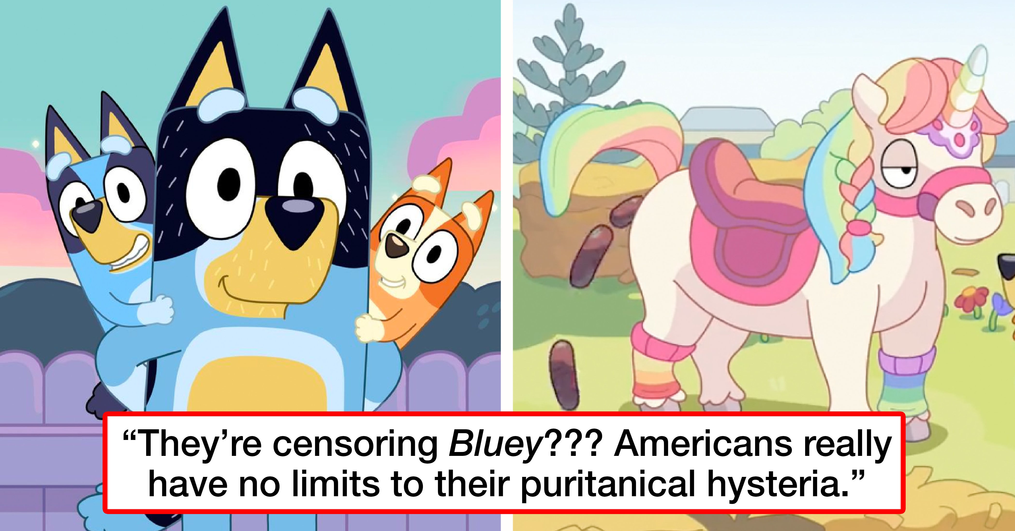 "Bluey" An Episode Was Edited In The USA To Remove A Scene Of A Pony
