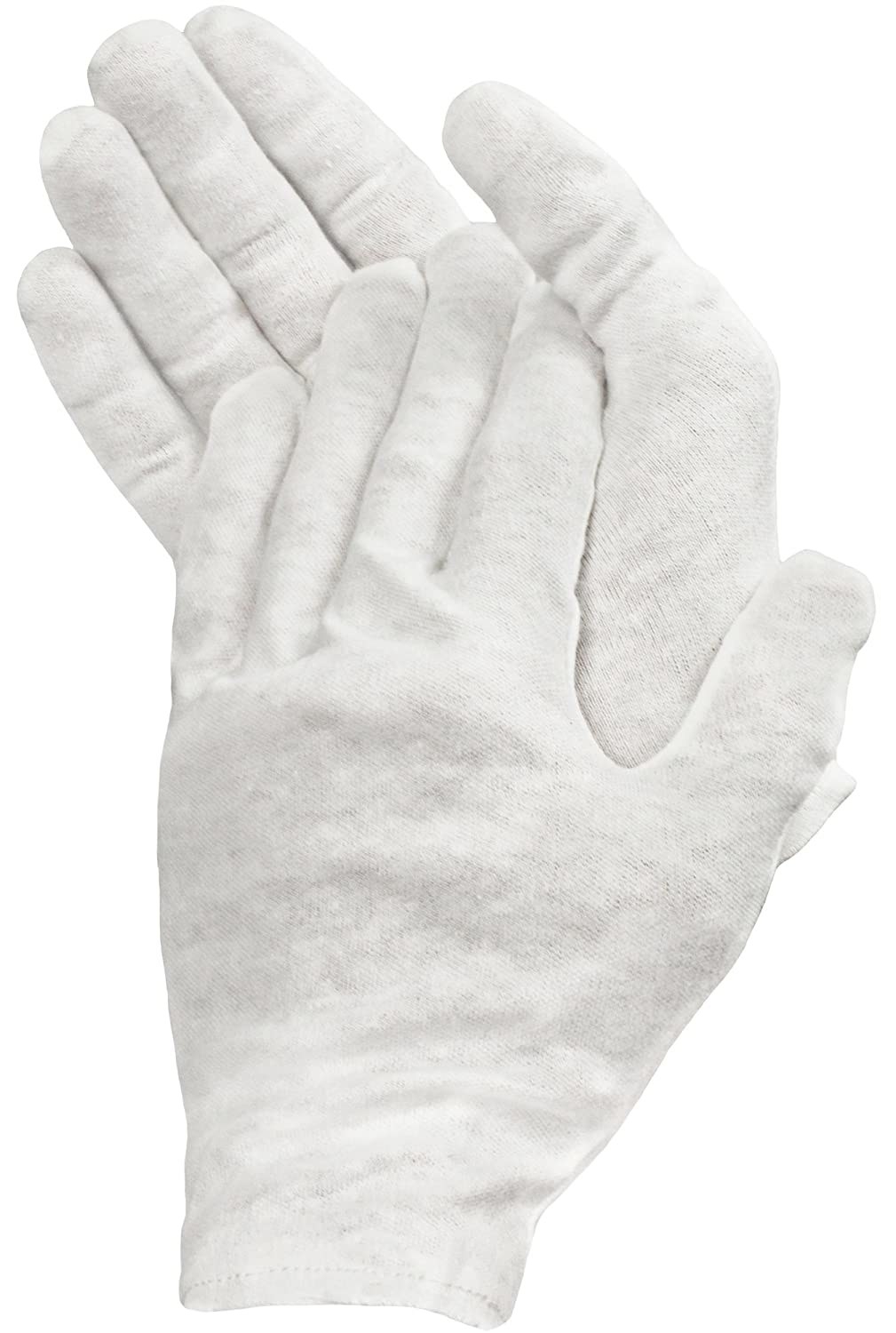 White cotton hand-healing gloves
