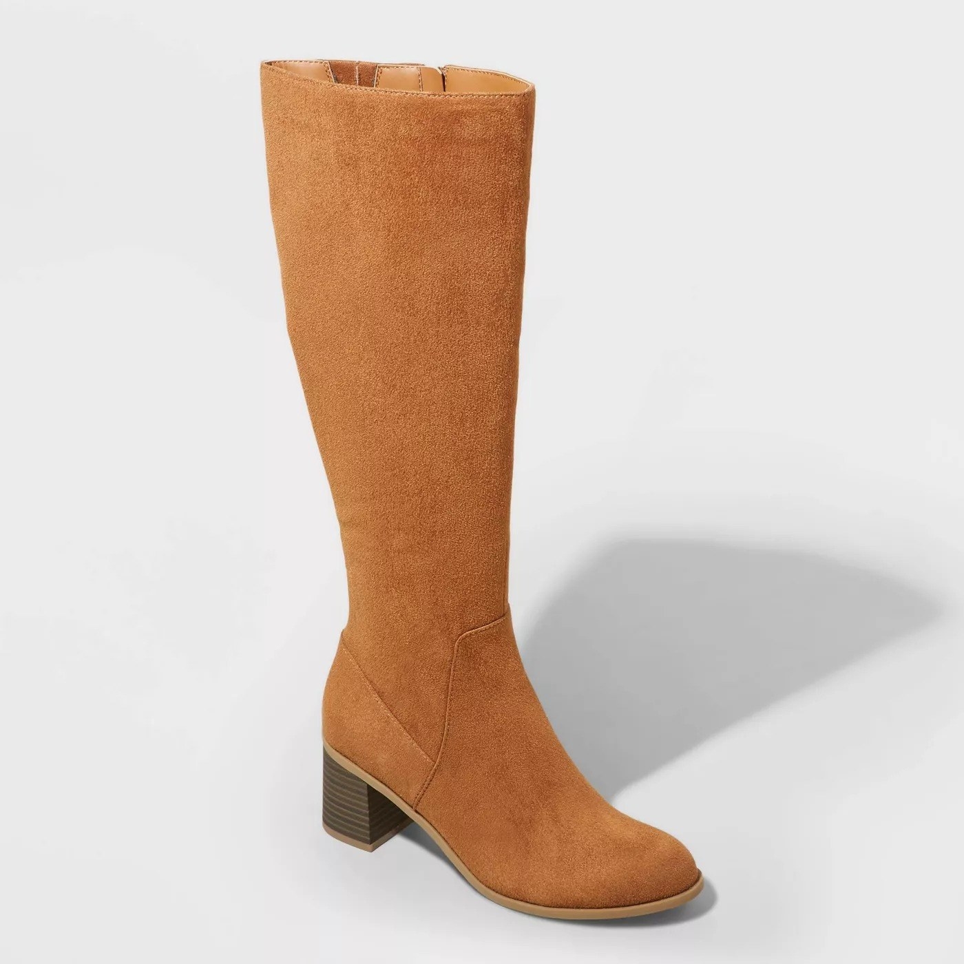 The camel colored boot with brown keel