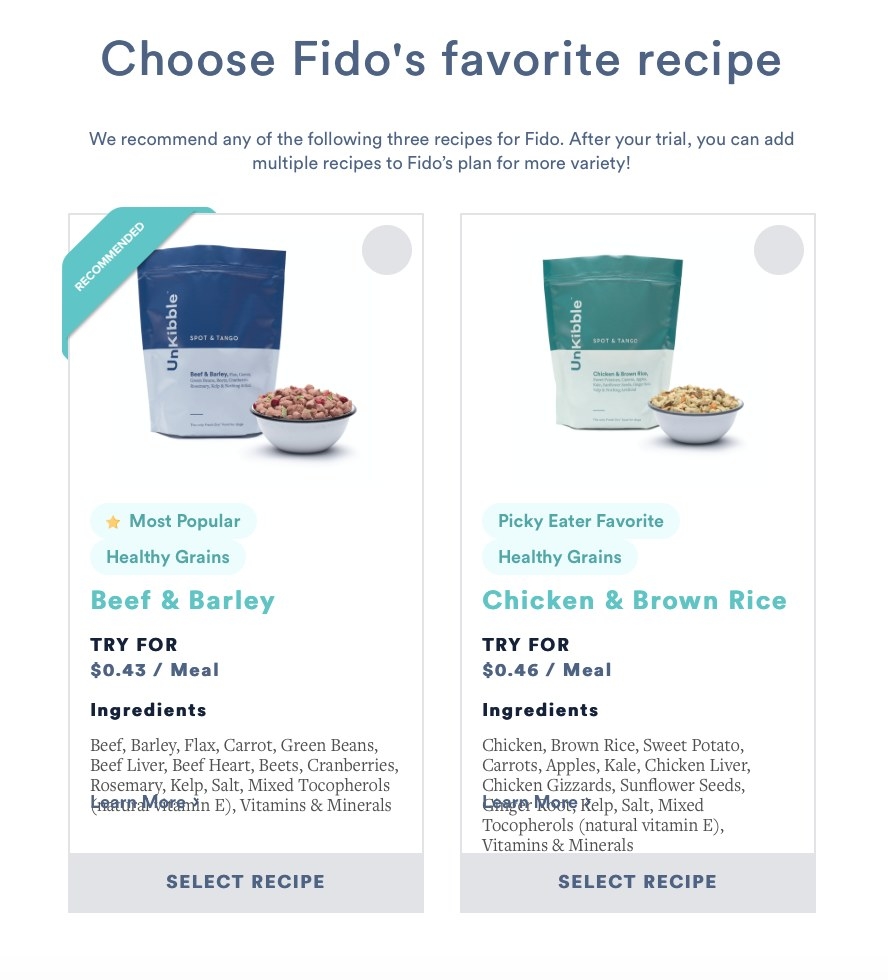 Favorite recipe prep page: beer &amp;amp; barley or chicken and brown rice
