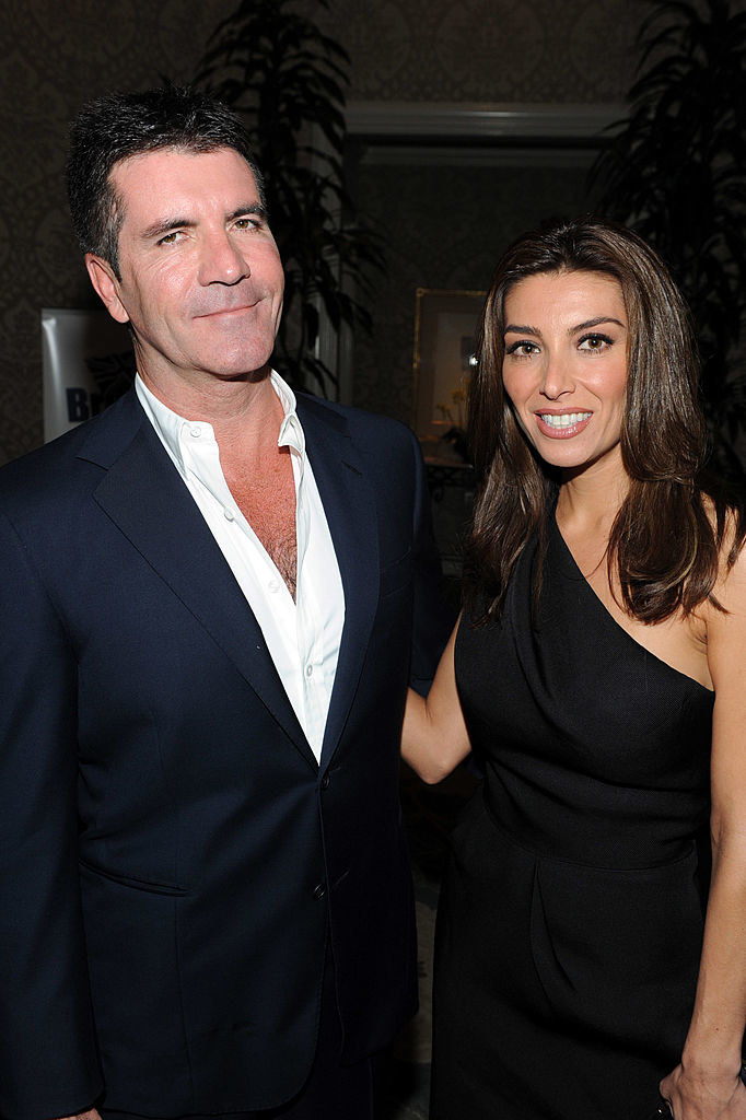 Simon Cowell smiling with Mezhgan Hussainy