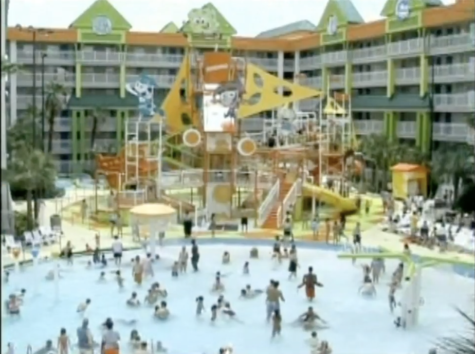 The nick hotel pool and water park complex