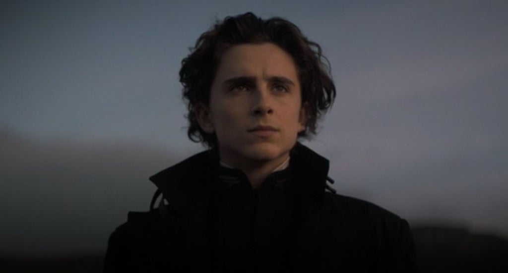 Paul staring at the sun on Caladan in "Dune"