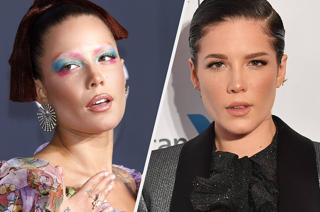 Halsey on the red carpet