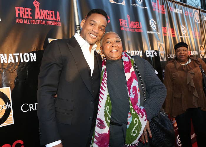 (L-R) Will Smith and Caroline Bright Smith attend the &quot;Free Angela and All Political Prisoners&quot; New York Premiere