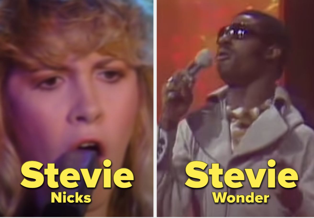 Stevie Nicks and Stevie Wonder