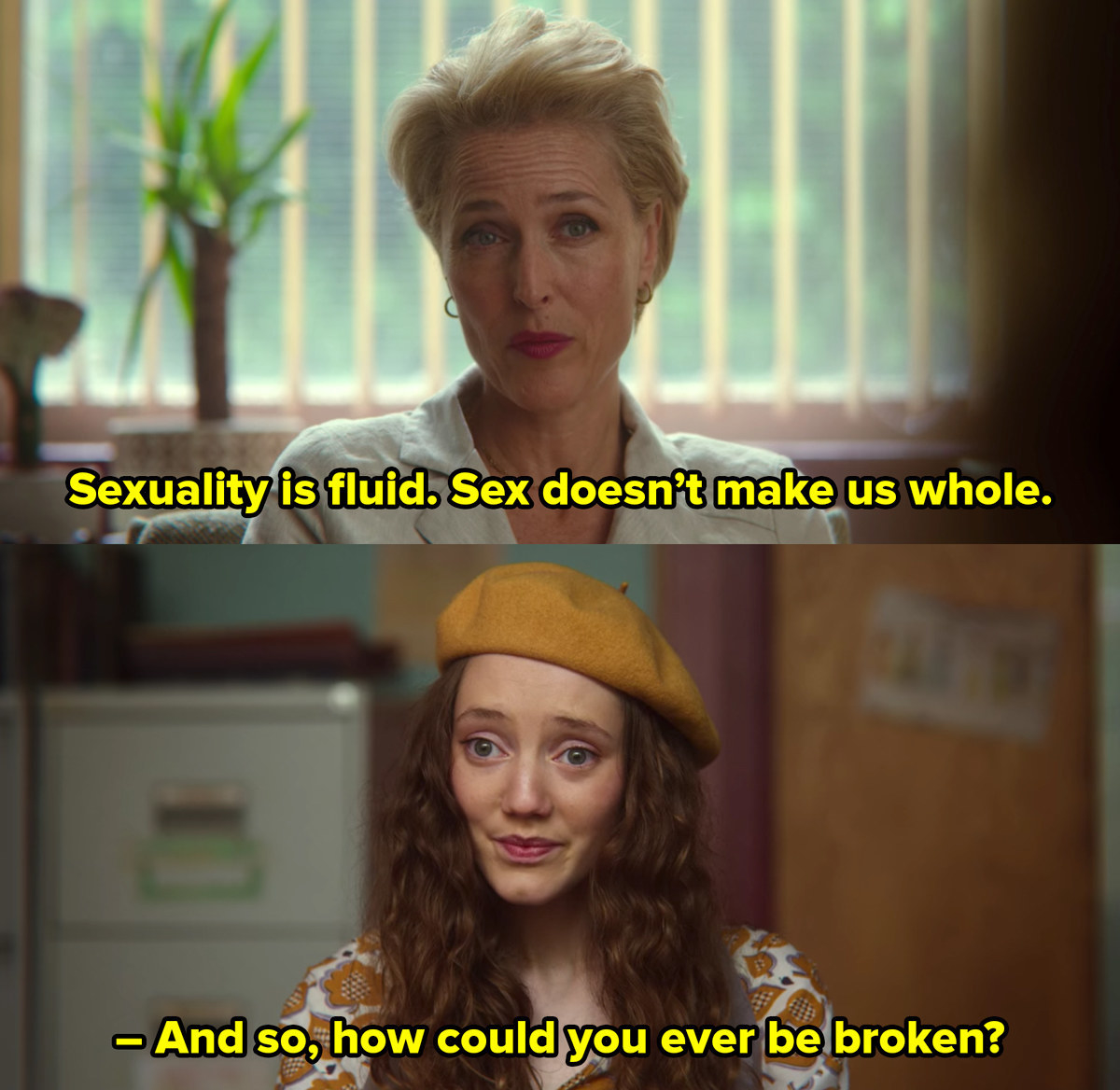 Jane to Florence: &quot;Sex doesn&#x27;t make us whole, so how could you ever be broken?&quot;