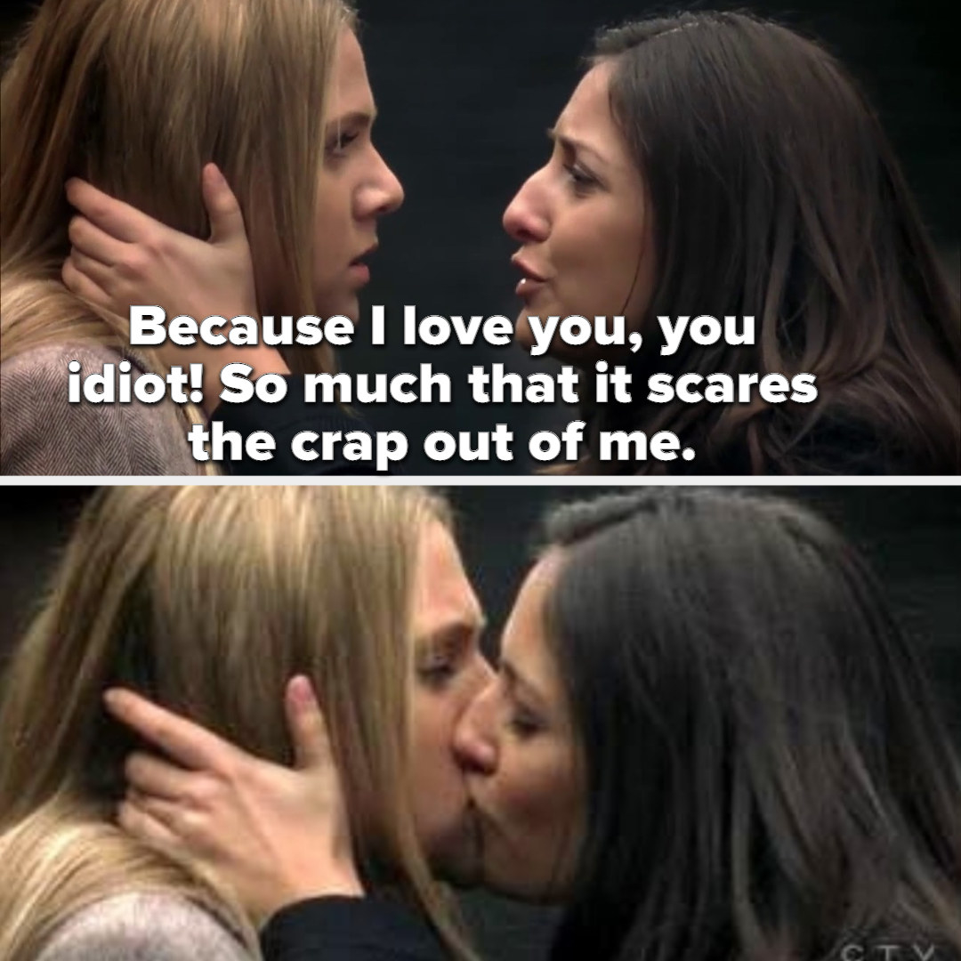 Alex: &quot;Because I love you you idiot, so much that it scares the crap out of me,&quot; kisses Paige