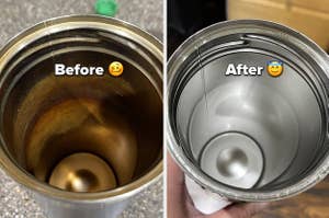 Coffee-stained mug / Clean mug