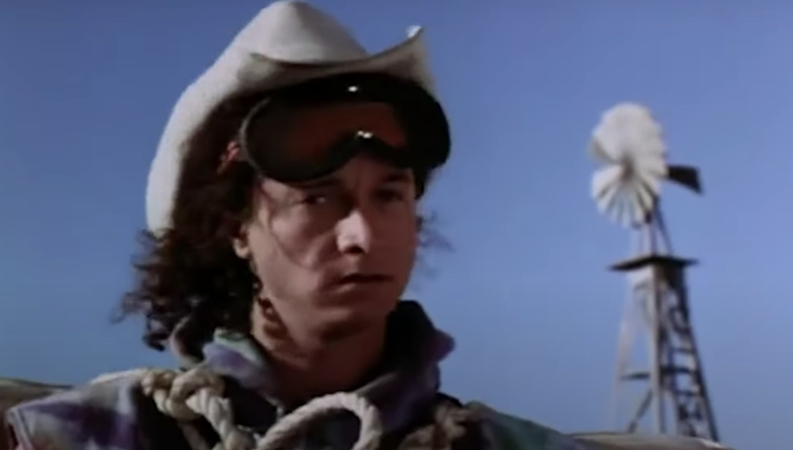Pauly Shoree wears cowboy hats and goggles as his character.