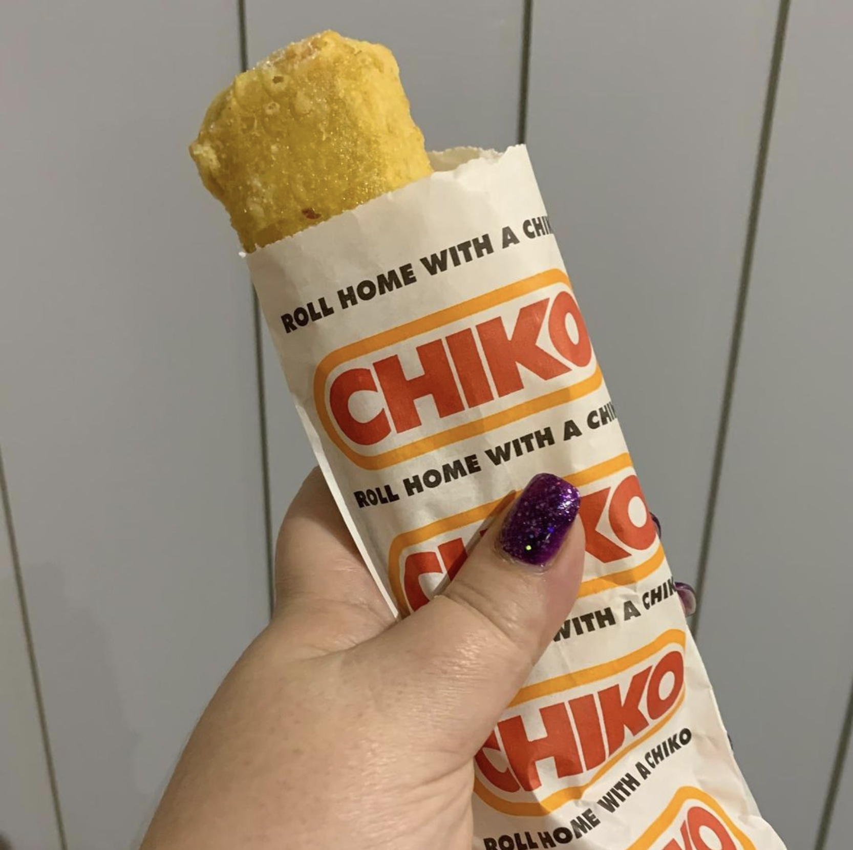 fried roll in paper wrapping