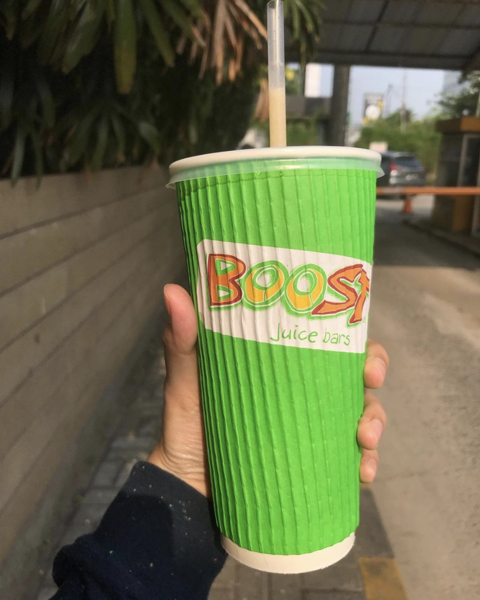 juice in a to-go cup