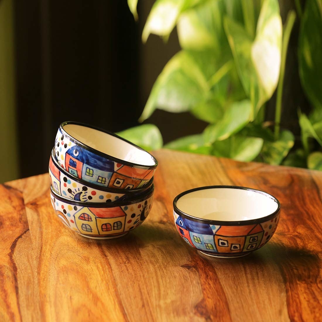 A set of bowls on a table