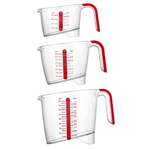 The three measuring cups.