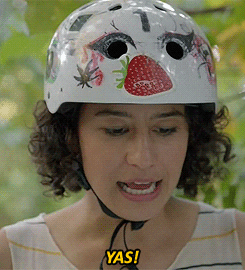 GIF Ilana from Broad City saying &quot;Yas!&quot;