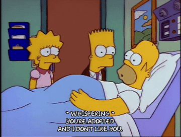 Simpson whispering that he&#x27;s adopted