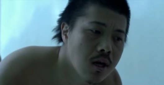 Katsuro in "The Human Centipede"