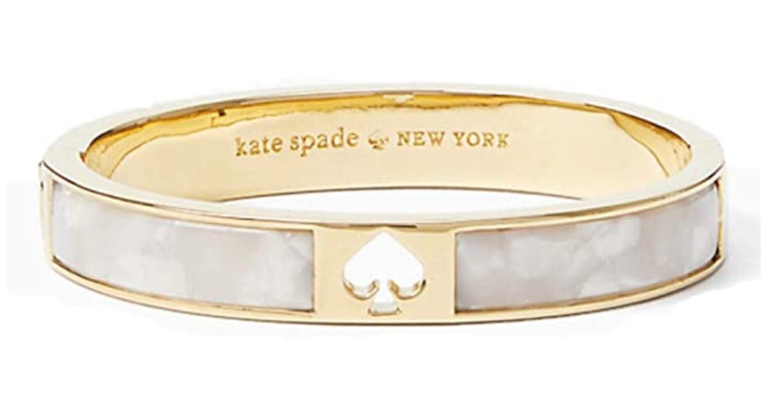 the pearl and gold kate spade bangle