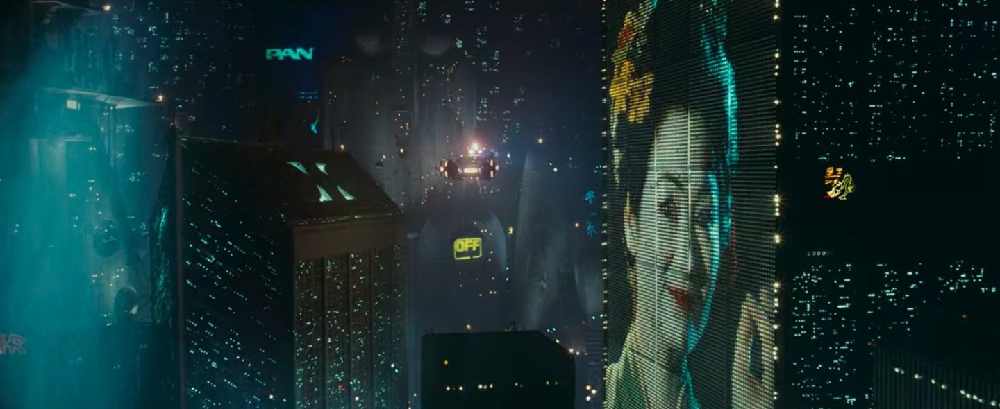 An aerial view of Los Angeles in &quot;Blade Runner: The Final Cut&quot;