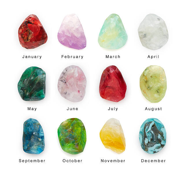 Birthstone soaps for every month