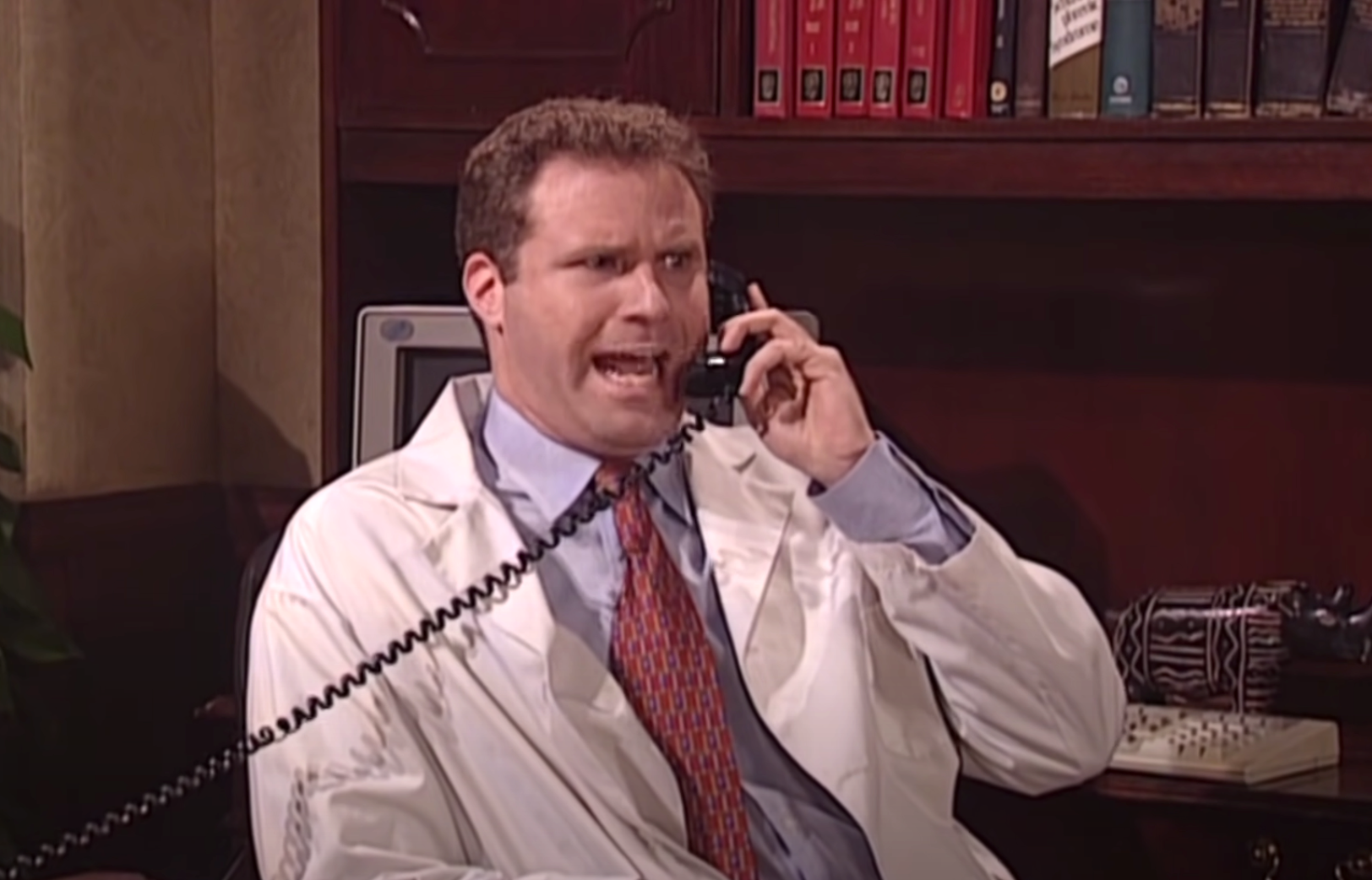 Will Ferrel as an angry doctor on the phone