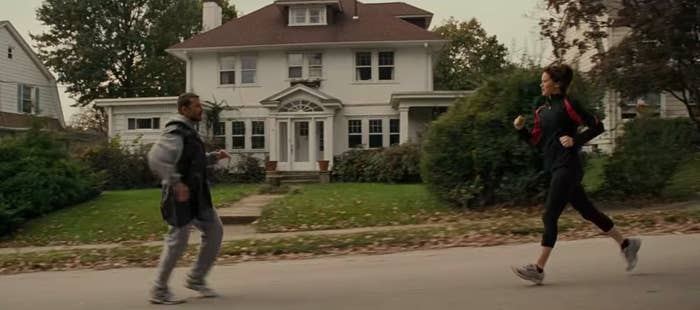 Pat and Tiffany running and talking with each other in &quot;Silver Linings Playbook&quot;