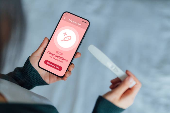 A pregnancy test app