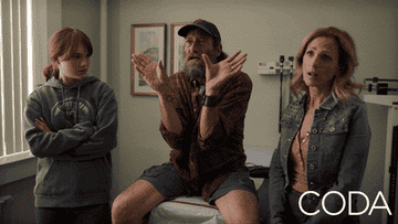 A gif of Ruby&#x27;s father signing to the doctor &quot;like a boiled lobster claw&quot;