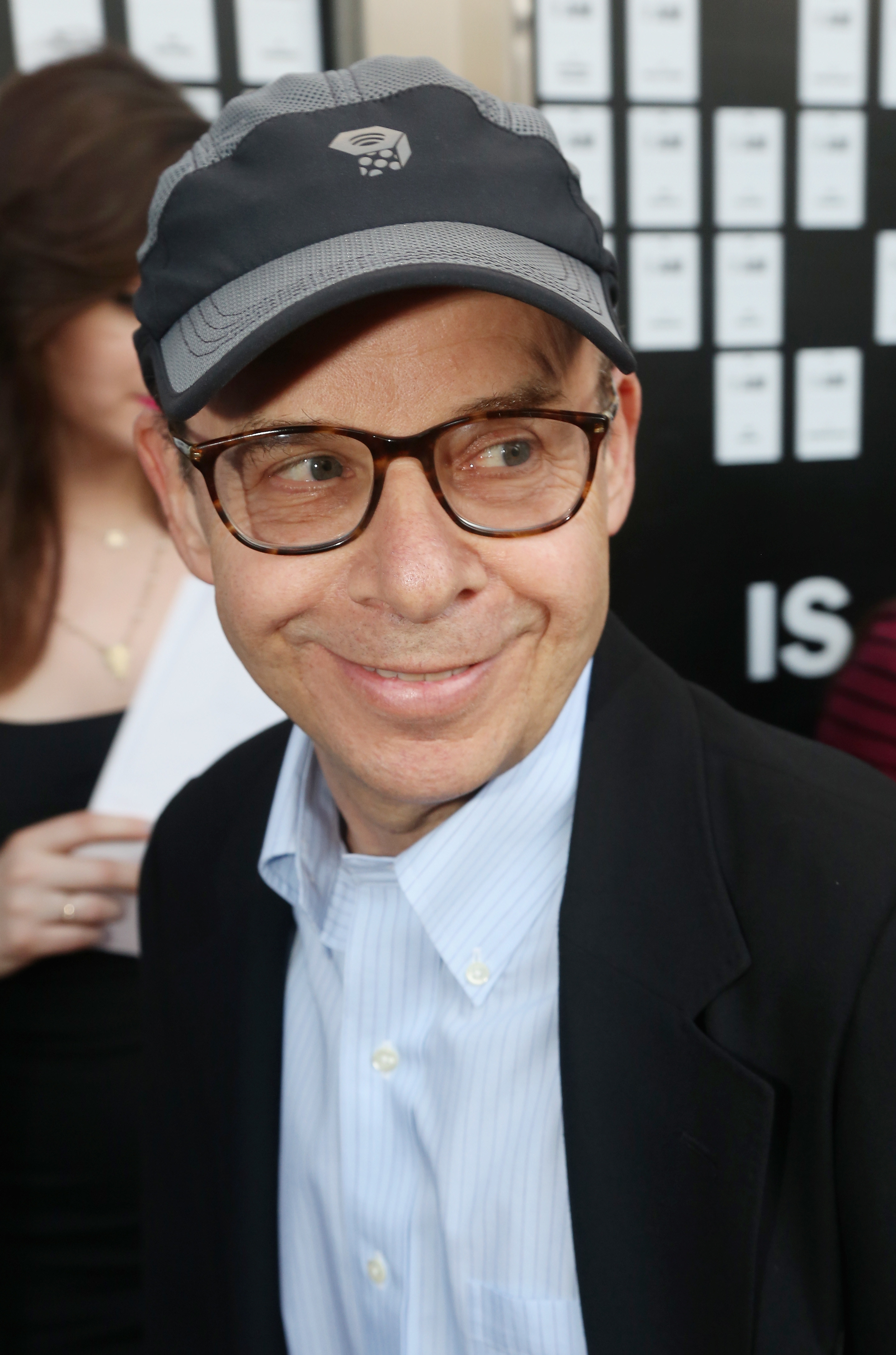 Rick Moranis poses at the opening night arrivals of &quot;In &amp;amp; Of Itself&quot; at The Daryl Roth Theatre on April 12, 2017 in New York City