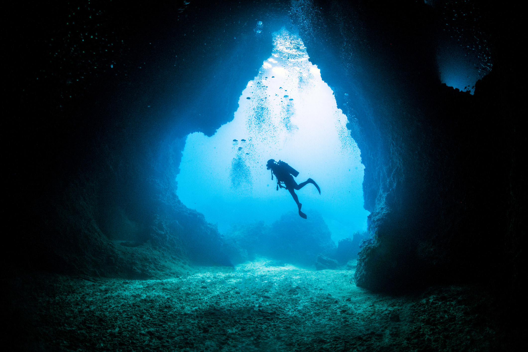 Cave diving in Thailand