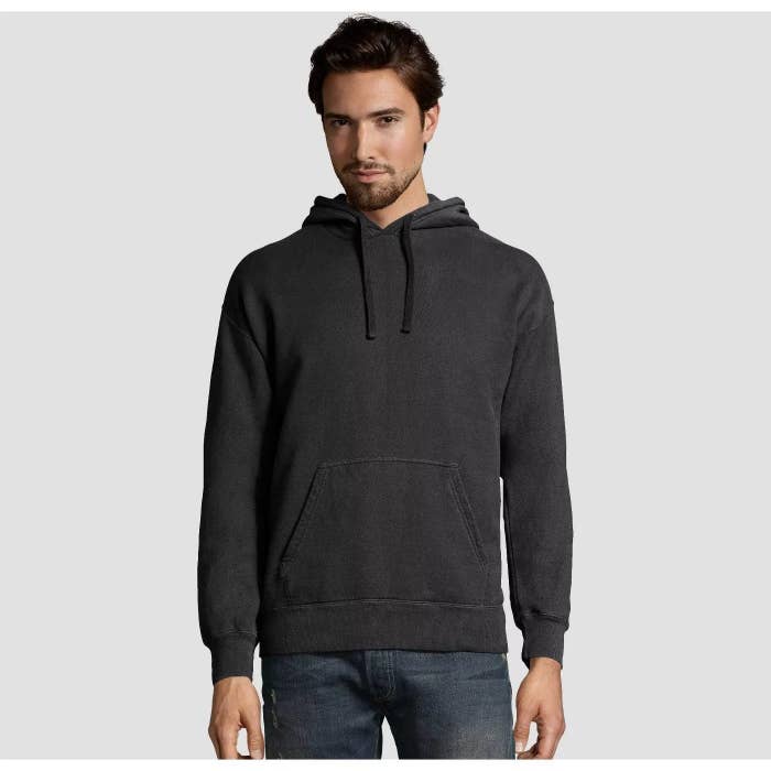 A grey hoodie