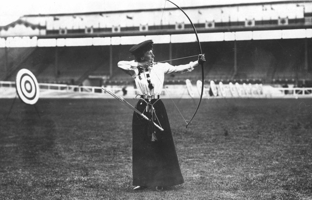 WINNER OF THE LADIES &quot;NATIONAL ROUND&quot; ARCHERY AT THE LONDON OLYMPIC GAMES, MISS QUEENIE NEWALL