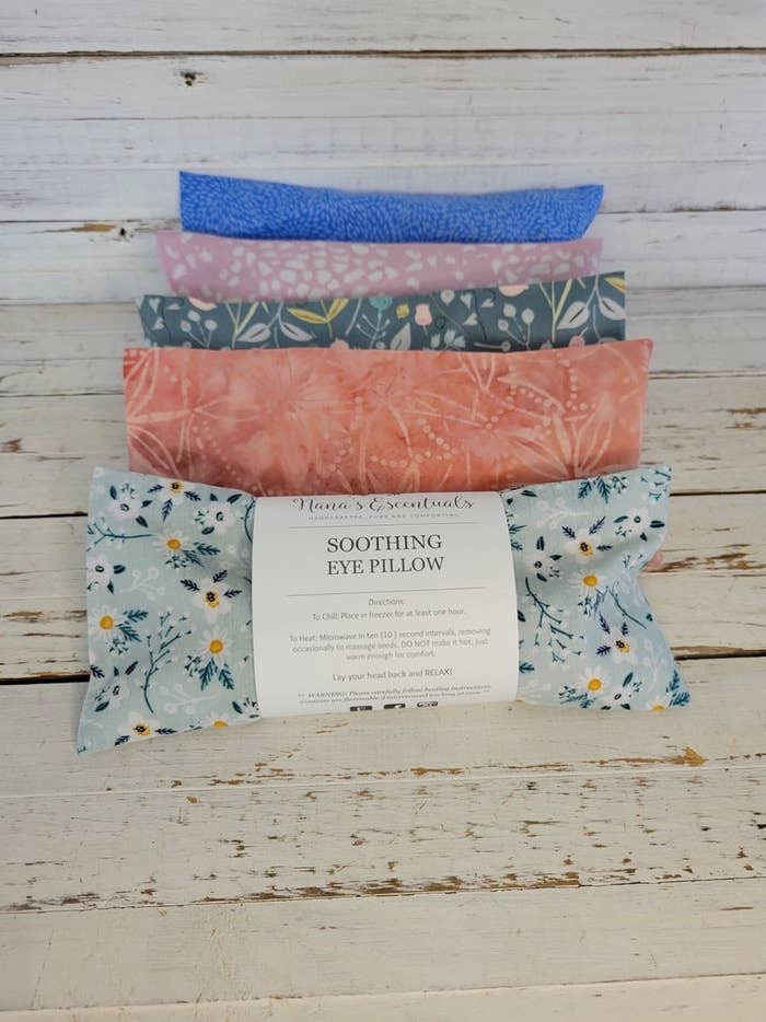variety of different patterned eye masks