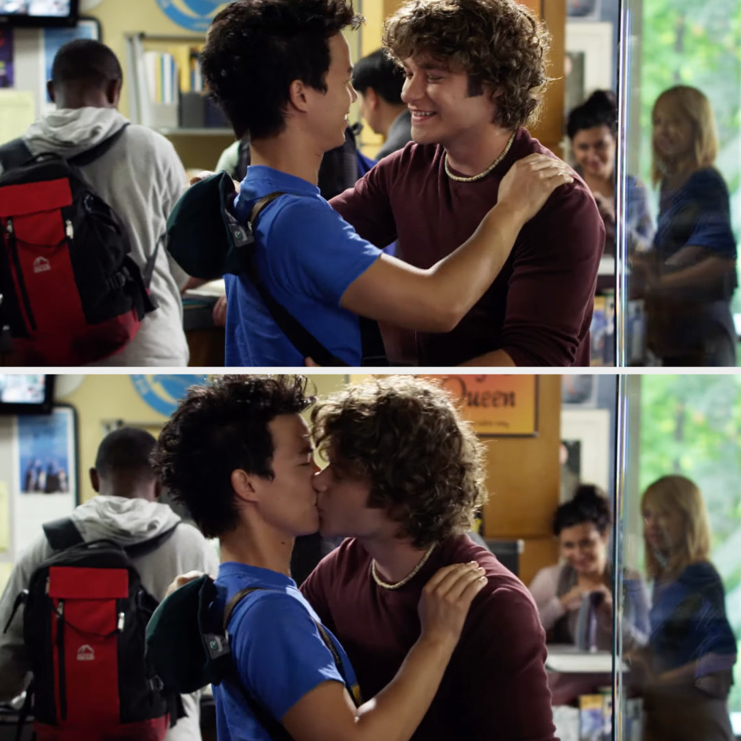 Riley kisses Zane in the school hallway in front of everyone