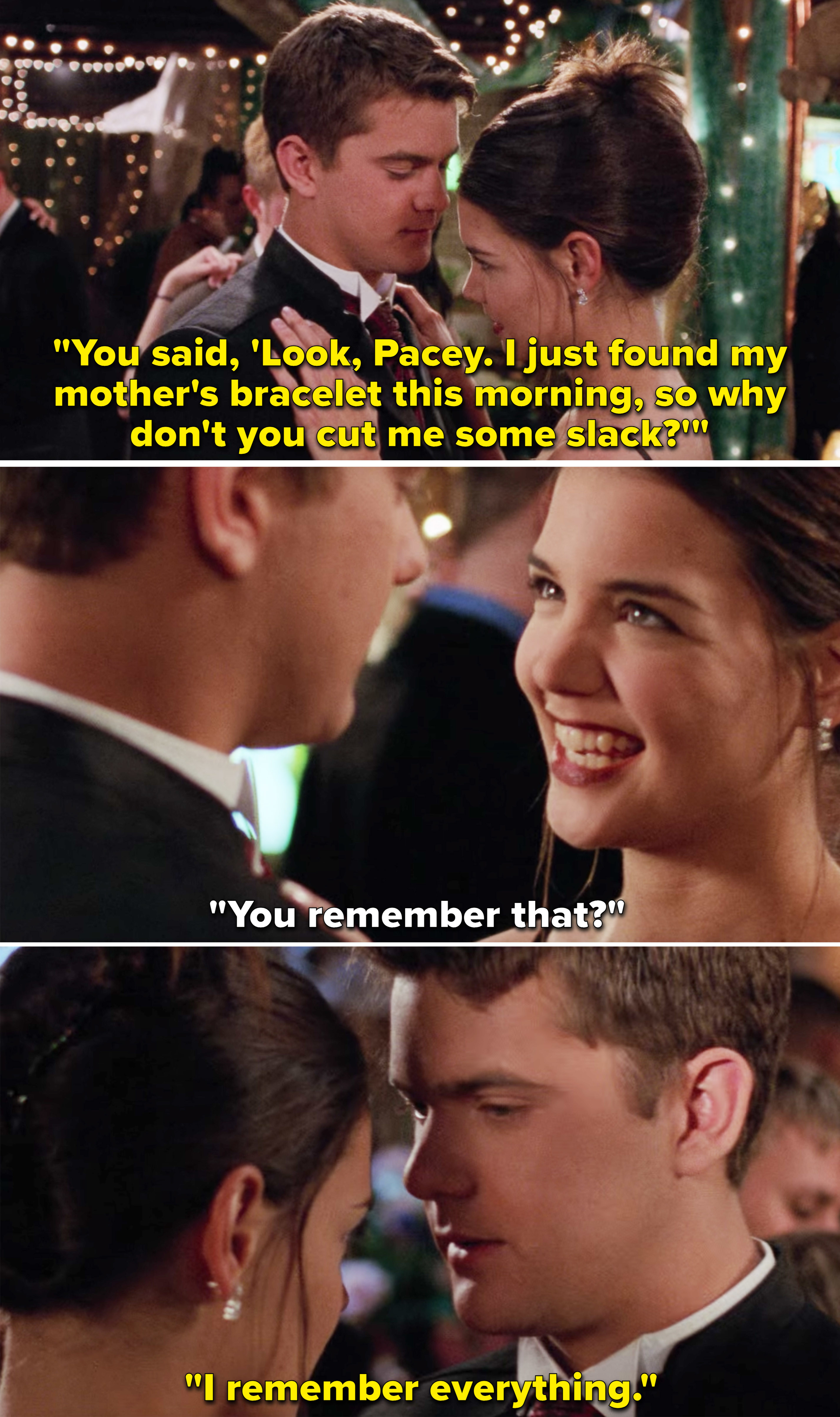 Pacey telling Joey &quot;I remember everything&quot;