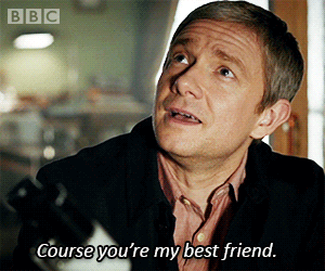 John telling Sherlock he&#x27;s his best friend