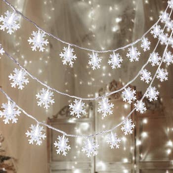 The snowflake string lights